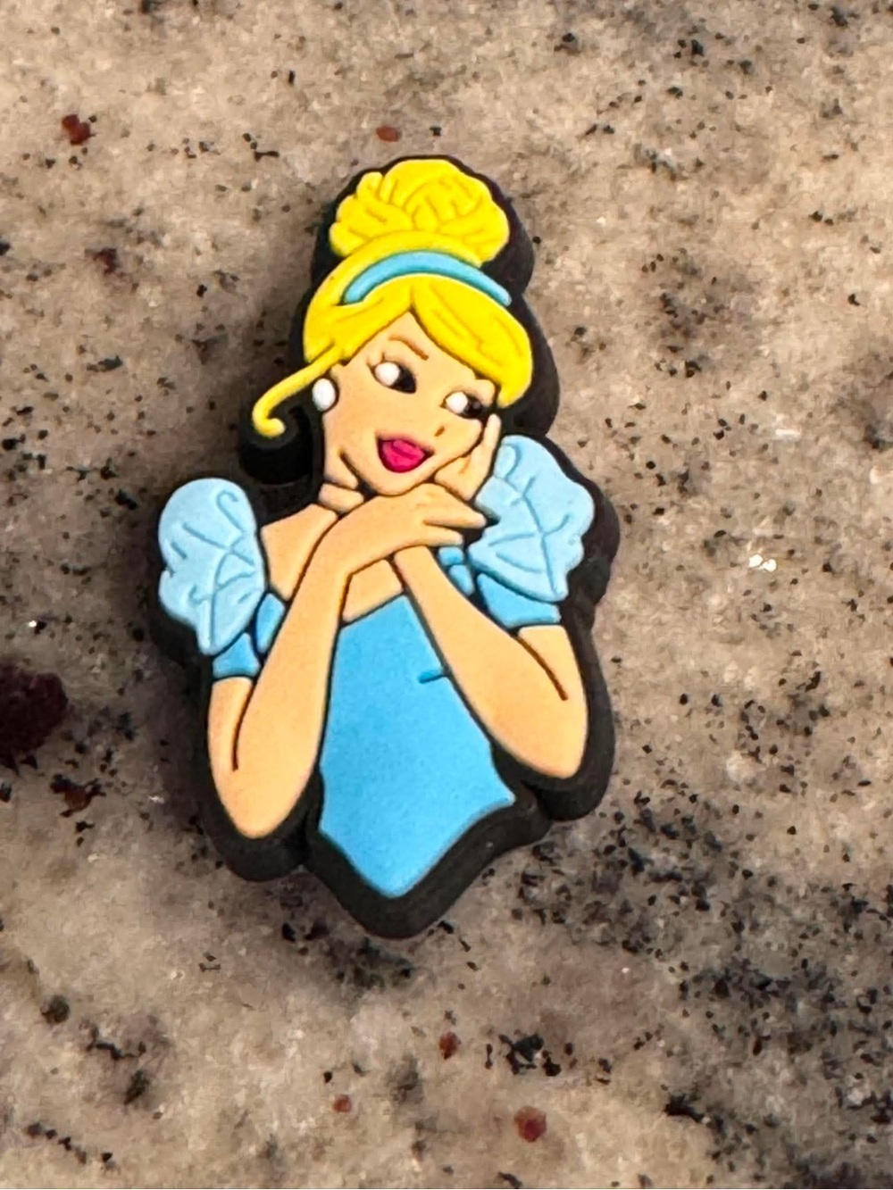 CROCS Cinderella Blue and Yellow Shoe Charm